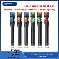 Lápiz de prueba de fibra óptica de luz roja de 5/10/20/30 km, herramienta de empalme en frío con conectores SC/FC/ST/LC - Venta al por mayor