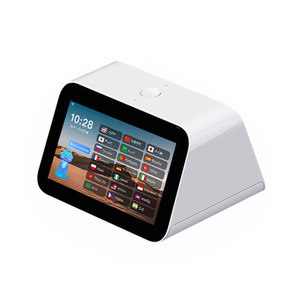 Traducteur intelligent à double écran, machine de conversation multilingue en temps réel pour le bureau, T5 gris - Product Image 2