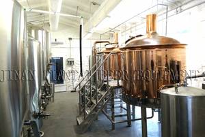 15 bbl 1800L 18HL Revestimiento de cobre Equipo de calentamiento de vapor de 2 recipientes necesario para la elaboración de cerveza de grano - Product Image 3