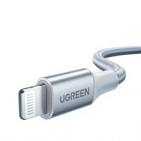 Cable de Carga Rápida UGREEN US279 USB-A a Tipo-C 2A PD100W con Trenzado de Nailon para iPhone 14/13/12 Pro Max