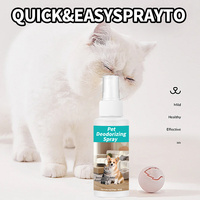 Furrivo Spray Désodorisant Écologique pour Animaux de Compagnie en PVC, 60ml, Éliminateur d'Odeurs Enzymatique, Sans Alcool, Sans Parfum, pour Chiens, Chats et Maison