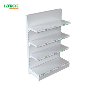 Estante Metálico Resistente para Supermercado, Exhibidor de Doble Cara para Minoristas, Estante de Pared con 6 Niveles para Tiendas - Product Image 1