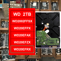 قرص صلب داخلي WD Blue WD20EFRX سعة 2 تيرابايت، 3.5 بوصة، SATA3 6 جيجابت/ثانية، 5400 دورة في الدقيقة، ذاكرة تخزين مؤقت 256 ميجابايت، مخصص لتخزين الشبكات NAS، برنامج ثابت ذكي NASware 3.0