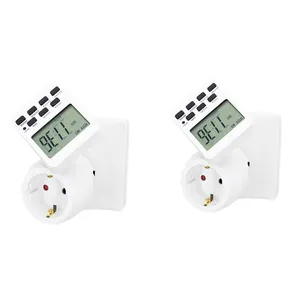 power adapter timer Suppliers-2X Digitale Timer Made In China Digitale Power Plug Socket Timer Adapter