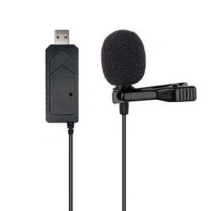 Chất lượng cao cardioid Condenser USB Lavalier ve áo Microphone với nút câm tiếng ồn hủy bỏ cho hội nghị & PC sử dụng - Product Image 2
