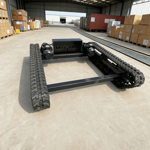 Điện hoạt động trơn tru Crawler Chassis cho máy móc xây dựng điều khiển từ xa thép cao su bài hát 1t tải công suất - Product Image 4
