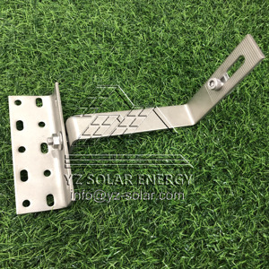 Support de fixation solaire YZ en aluminium anodisé argent naturel à 90 degrés pour système de montage de panneaux solaires sur toit en tuiles - Product Image 6