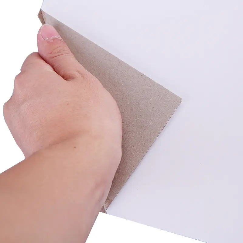 A2 si2 mm — papier blanc double face en carton blanc, fond gris, pour vêtements, chemise, coussin en papier, bricolage