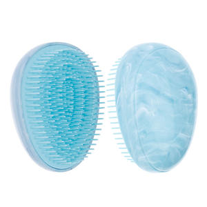 Commercio all'ingrosso Mini spazzola per capelli a forma di uovo da viaggio portatile districante cuscino d'aria pettine per donne uomini bambino Logo personalizzato - Product Image 2