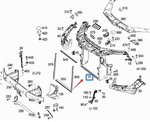 1666201101 pour le cadre du réservoir d'eau <span class=keywords><strong>Mercedes</strong></span>-benz ML GLE W166 - Product Image 4