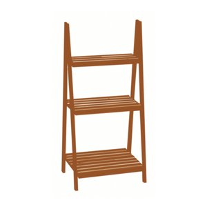 목재 선반 유닛 3단 KD 수납 정리대 디스플레이 선반 랙 홈 사다리 선반 - Product Image 3