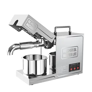 Multi-function small automatic mustard flaxseed coconut corn oil press machine stainless steel sesame peanut oil extruder