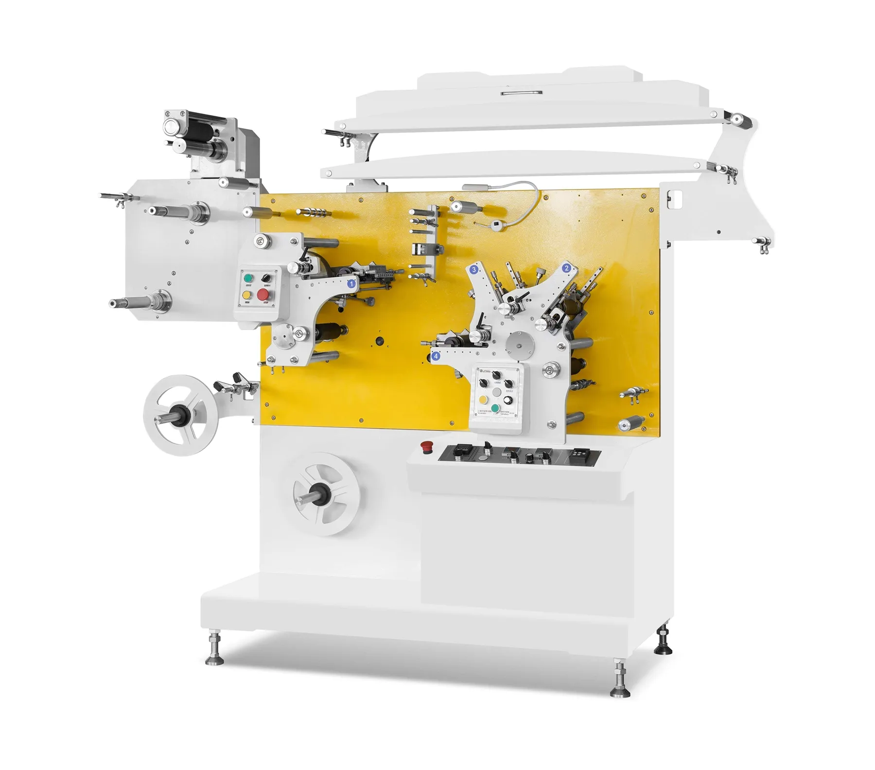 3-farben Flexo-Bekleidungs-Wäsche-Pflege-Etiketten-Drucker / Satin-Band-Etiketten-Flexografikdruckmaschine JR-1221