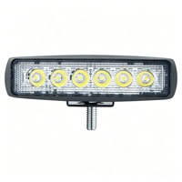 6.3Inch 18W 1200lm Mini LED Work Light Bar IP68 Waterproof 12-48V Auxiliary Driving Lamp for Offroad Car Truck Forklift