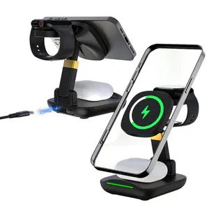 New product 15W 3 in 1 fast wireless charging dock wireless charger for iphone airpods watch samsung manufacturer wholesale