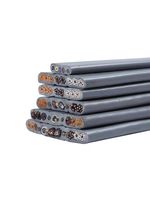 Câble plat de commande flexible multiconducteurs TVVB en cuivre pur renforcé de fil d'acier pour ascenseur