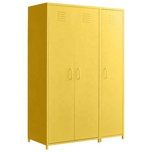 Hot Bán Nhà <span class=keywords><strong>Locker</strong></span> 3 Cửa Colour Đồ Nội Thất Phòng Ngủ Tủ Quần Áo Tủ Kim Loại Thép Không Gỉ Tủ Quần Áo - Product Image 6