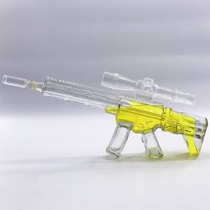 Dispensador de licor con Base de madera <span class=keywords><strong>Ak</strong></span> 47, pistola decantadora de whisky, juego de regalo - Product Image 3