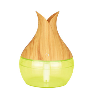 <b>Wood</b> Grain Vase Humidifier Usb Mini 0.5L Home Office Bedroom <b>Moisturizing</b> Atomizer - Product Image 2