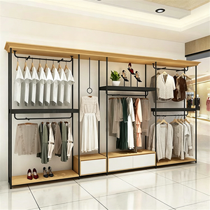 Présentoir Carré Personnalisé HongMing pour Vêtements Féminins – Support et Étagère en Fer pour Magasins et Centres Commerciaux en Chine - Product Image 1