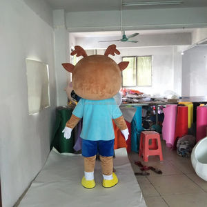 Efun quantité minimale de commande 1 PC Costume de mascotte <span class=keywords><strong>renne</strong></span> de Noël personnalisé professionnel Costume de mascotte de bonhomme de neige Père Noël cartoon à vendre - Product Image 3