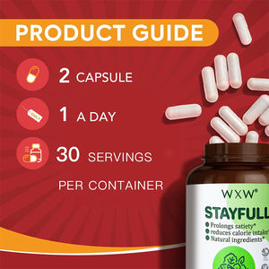 Cápsulas de Saciedad a Base de Plantas Veganas, Sin OMG, Eficaces y Clínicamente Estudiadas para Adultos - Product Image 6