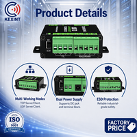 Convertidor Industrial RS485 a Ethernet KXT, Gateway Modbus RTU a Modbus TCP, Servidor de Dispositivos Seriales para Adquisición de Datos