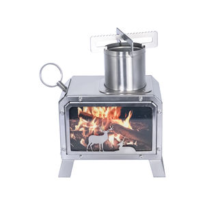 ماكينة صنع القهوة في الهواء الطلق مع غلاية وعاء موكا ، أواني تخييم ، تخييم مع موقد قابل للطي للخارج الكل في صندوق - Product Image 6