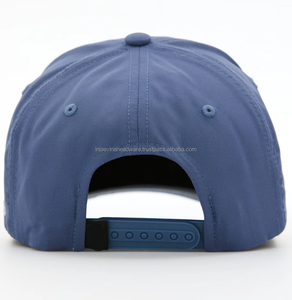 Blue 6-Panel <b>Baseball</b> <b>Cap</b> With Embroidered Logo Fitted Unisex Casual Style Breathable Polyester Twill Hat Spring Summer Wear - Product Image 3