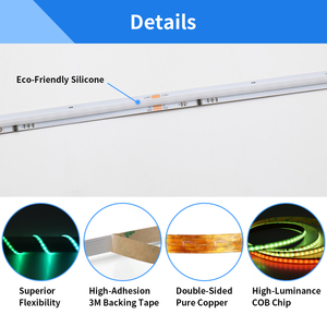 10 mét RGB COB linh hoạt <span class=keywords><strong>LED</strong></span> Strips 420 đèn <span class=keywords><strong>LED</strong></span> mỗi mét rgbcw COB linh hoạt <span class=keywords><strong>Strip</strong></span> DC24V - Product Image 6