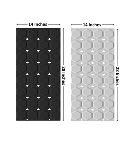 שטיחון אמבטיה נגד החלקה מסיליקון רך ללא ריח, 14*28 אינץ', מתקפל וניתן לכביסה במכונה - Product Image 2