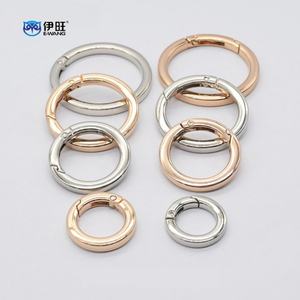 Anneaux en O pour sac à main EWANG, mousquetons, fermoirs de sangle, anneaux à ressort ouverts en métal - Product Image 4