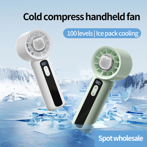 Nuevo Ventilador de Mano/Escritorio con Enfriamiento Turbo, Ventilador Portátil de Aire Frío con Pantalla Digital, Ventilador de Hielo Plegable - Product Image 4