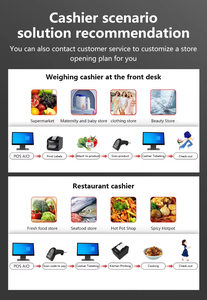 Terminal Punto de Venta con Pantalla Táctil Dual de 11.6 y 15.6 Pulgadas, Kiosco de Pedidos para Comercio Minorista y Restaurantes, OEM ODM - Product Image 6
