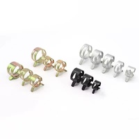 Kit d'assortiment de colliers de serrage à ressort à tension constante réglables en acier galvanisé pour la fixation des conduites de carburant et des tuyaux d'eau automobiles