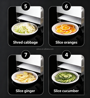 Automatische 1-9mm verstelbare aardappelchips-snijmachine, fruit- en plantainsnijmachine, 1 stuk minimale bestelhoeveelheid, geschikt voor commercieel & thuisgebruik