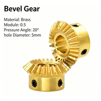 HYX Brass Bevel Gear Custom Processing Module 0.5 90° Non-standard Mechanical Gear Parts