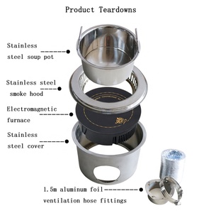 Yawei N3 한 사람 한 냄비 단일 미니 냄비 음식 난방 장비 - Product Image 5