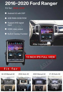 12,1 para Ford Ranger Ford 2015-2020 <span class=keywords><strong>Android</strong></span> 9,0 4 + 128 de pantalla Vertical Tesla Radio navegación GPS del coche de la unidad reproductor Multimedia cinta - Product Image 4