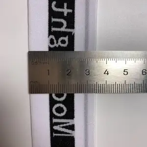 GUANGDONG XINDE Faixa elástica para lingerie com logotipo personalizado de 3,5 cm com palavras e teclas