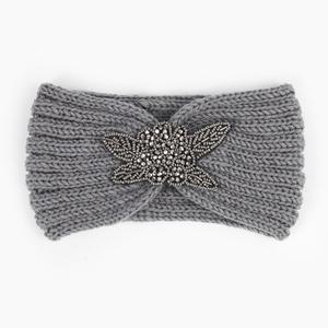 إكسسوارات شعر عمامة للسيدات كروشيه للنساء ربطة شعر ماسية واسعة ربطة رأس للشتاء دافئة مرنة من الصوف ربطة رأس محبوكة - Product Image 6