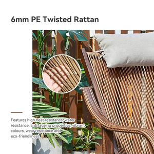 Ensemble <span class=keywords><strong>de</strong></span> chaises <span class=keywords><strong>de</strong></span> salle à manger d'extérieur, ensemble <span class=keywords><strong>de</strong></span> chaises longues <span class=keywords><strong>de</strong></span> luxe modernes d'extérieur, chaise à bascule <span class=keywords><strong>en</strong></span> rotin tressé pour <span class=keywords><strong>jardin</strong></span>, piscine, villa - Product Image 4