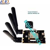 Adaptador Inalámbrico USB 3.0 Conector NGFF M.2 Clave B con 1 Ranura para Tarjeta SIM, 4 Antenas y Carcasa Protectora con Ventilador para Módulo 5G 4G LTE