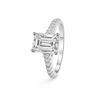 Bague de fiançailles en moissanite poire, argent sterling 925, certifiée GRA, plaquée or blanc S925, bijoux de mariage, cadeau pour femme