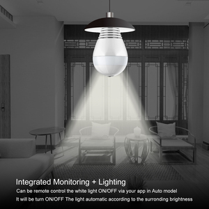 Manufacturer Home Wireless Light Bulb Lamp <b>Wifi</b> E27 <b>Camera</b> 360 Degree Pnaoramic Wireless IR <b>Security</b> HD CCTV <b>Camera</b> BC01 Bulb Ca - Product Image 6