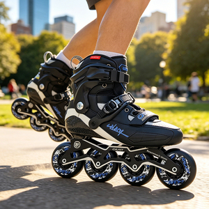 Patins à roulettes en fibre de carbone pour adultes, quatre roues, cadre en aluminium CNC, roulements ABEC, slalom, freestyle, patins à roulettes récréatifs - Product Image 2