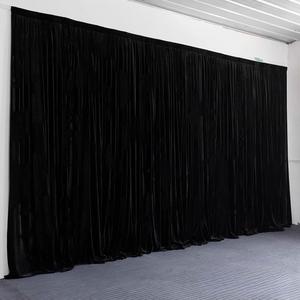 بيع مباشر من المصنع - ستائر قماشية مخملية قابلة للتخصيص، ستائر خلفية معلقة للمسرح، ألواح خلفية للزفاف، ديكورات للمناسبات - Product Image 3