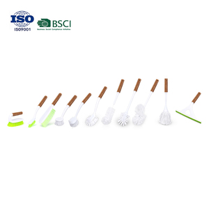 Cucina bambino pulitore biberon con manico lungo in legno bicchiere bicchiere di legno in Silicone bottiglia spazzola per la pulizia delle bottiglie - Product Image 3