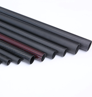 Personnaliser le logo OEM 3K Tube en fibre de carbone/pôle Tube en fibre de carbone de couleur à prix abordable