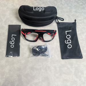 最高の価格大人のボールスポーツアイウェアブラックフレームフットボールゴーグルは目を保護しますバスケットボールグラス - Product Image 2